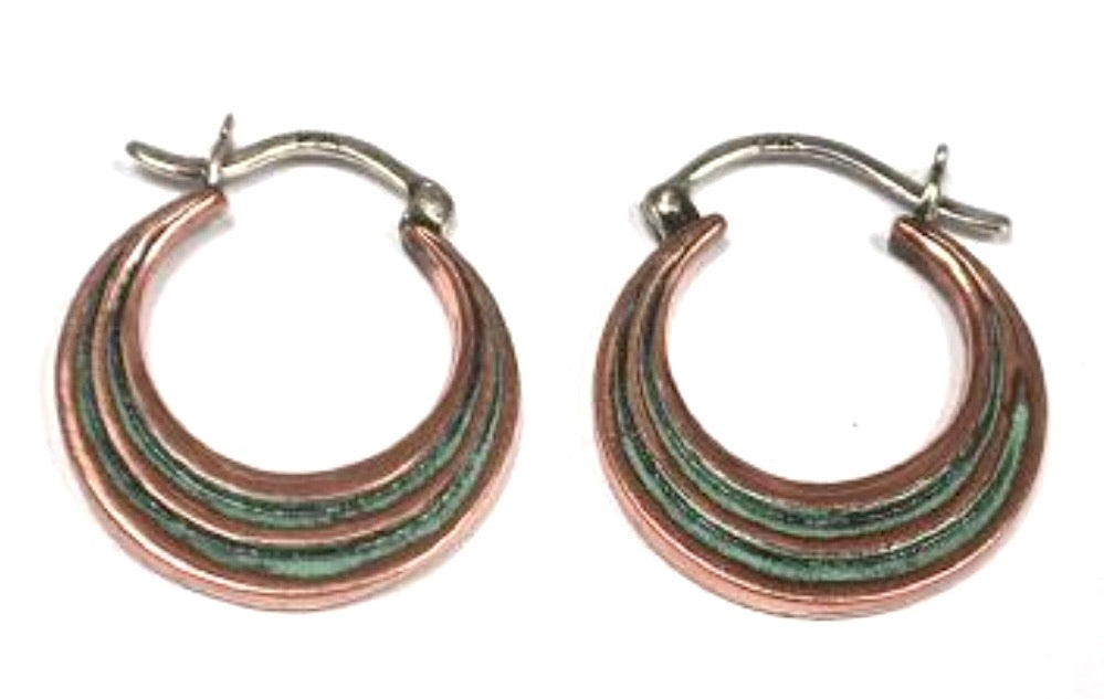 Silver Hoop Earrings - A9220