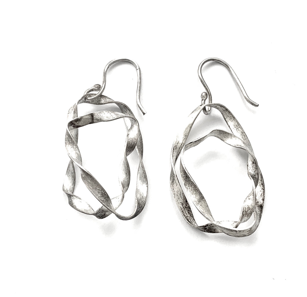 Silver Drop Earrings - A716