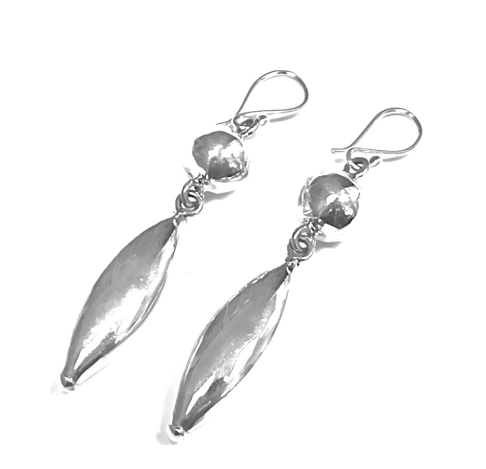 Silver Drop Earrings - PPA234
