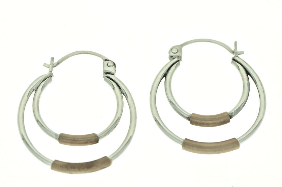 Silver Hoop Earrings - A9072