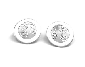 Silver Stud Earrings - A662