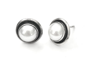 Silver Stud Earrings - A9156