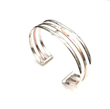 Load image into Gallery viewer, Silver &amp; Copper Cuff - B9114
