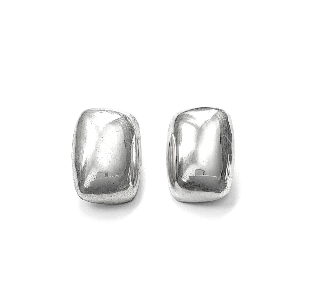 Silver Clip Earrings - FAA415