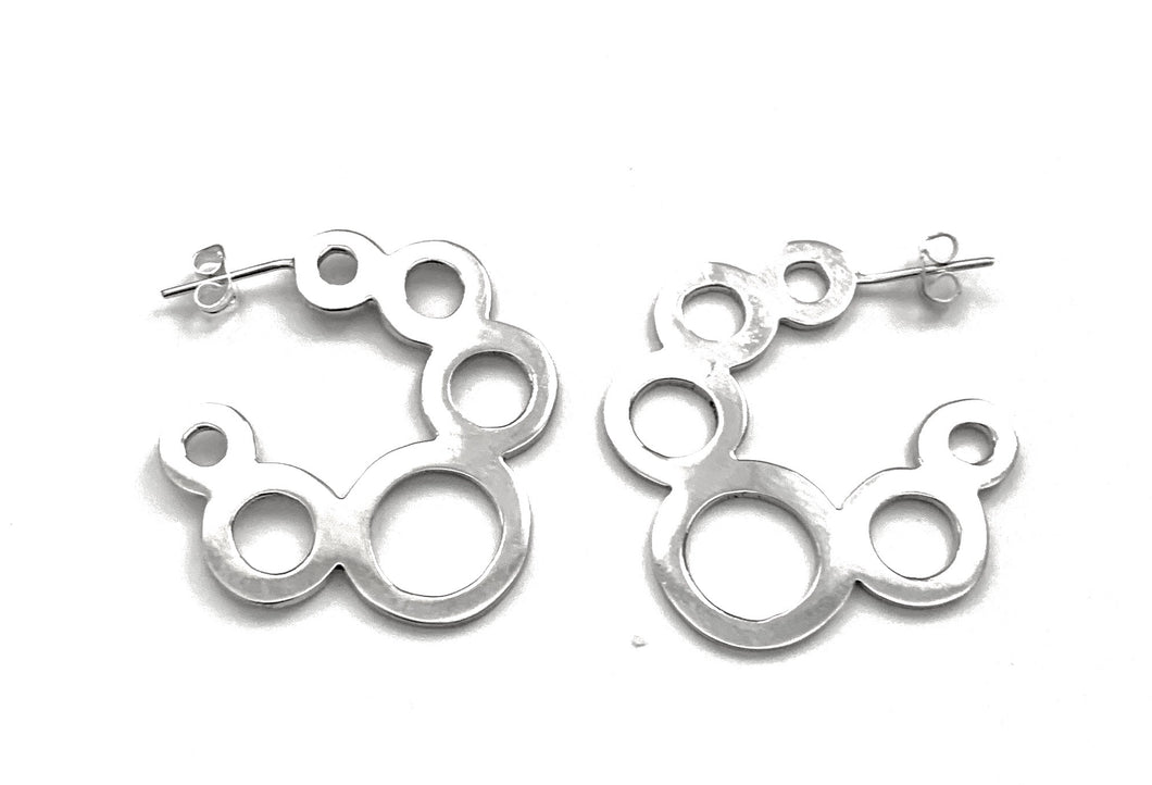 Silver Hoop Earrings - OA566