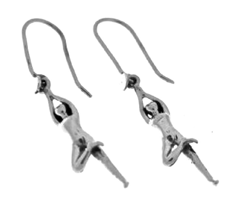 Silver Drop Earrings - A9228