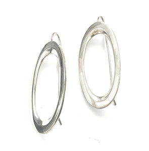 Silver Drop Earrings - A331