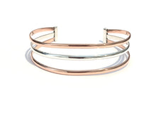 Load image into Gallery viewer, Silver &amp; Copper Cuff - B9118
