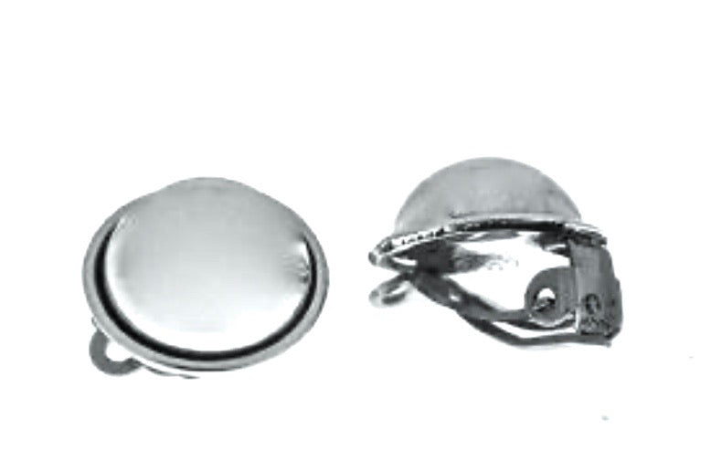 Silver Clip Earrings - FAA135