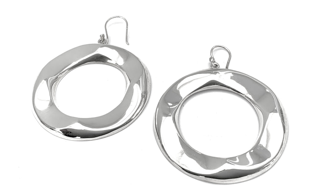 Silver Drop Earrings - FAA469