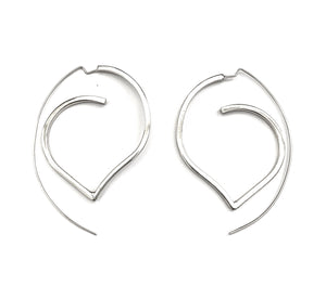 Silver Drop Earrings - A706