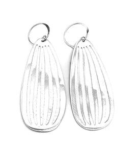 Silver Drop Earrings - OA553