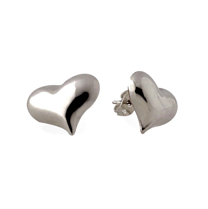 Silver Stud Earrings - FAA490LARGE