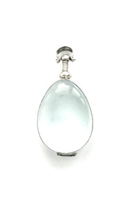 Silver Glass Locket - D544