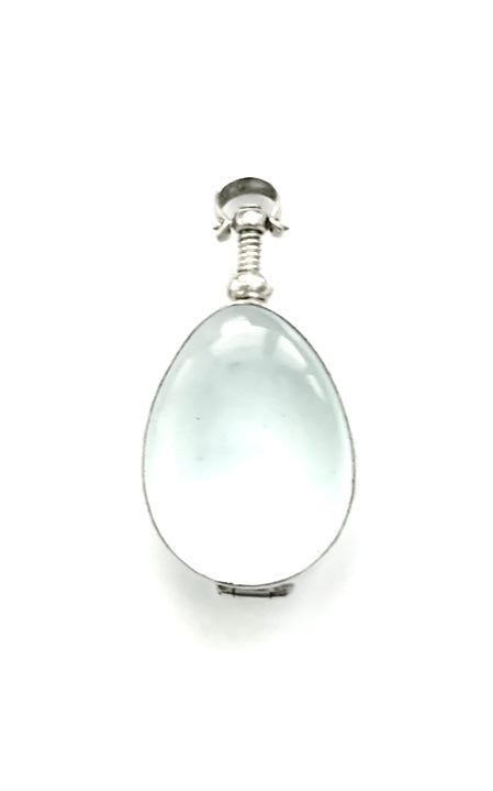 Silver Glass Locket - D544