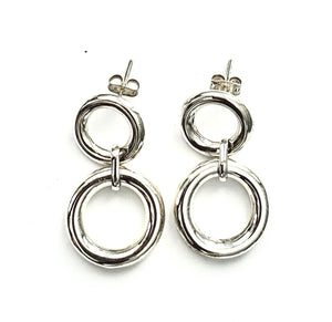 Silver Drop Earrings - PPA418