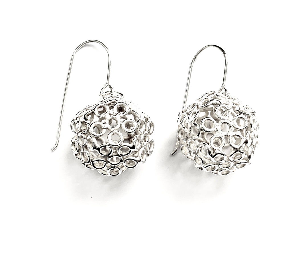 Silver Drop Earrings - OKA6090