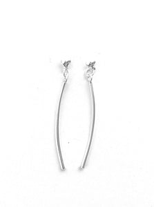 Silver Drop Earrings - FAA238