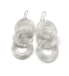 Silver Drop Earrings - OKA6067