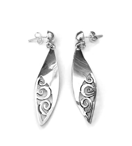 Silver Drop Earrings - OA555
