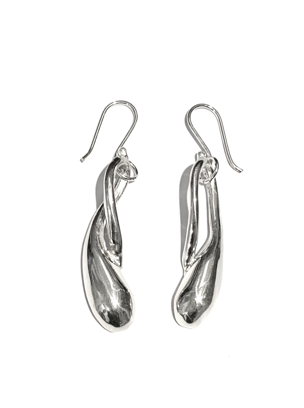 Silver Drop Earrings - A392