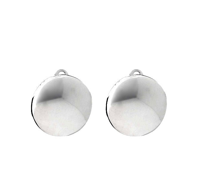 Silver Clip Earrings - FAA667