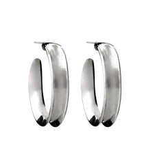 Load image into Gallery viewer, Silver Hoop Earrings - PPA277
