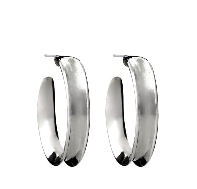 Silver Hoop Earrings - PPA277