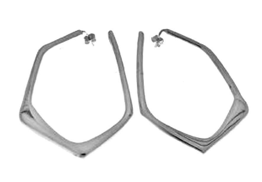 Silver Hoop Earrings - A130