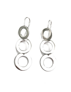 Silver Drop Earrings - A5442