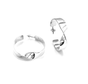 Silver Hoops - A3221