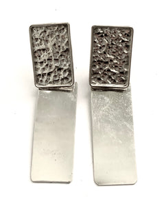 Silver Clip Earrings - OA421