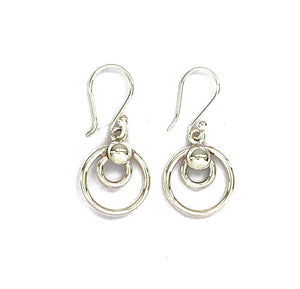 Silver Drop Earrings - PPA413