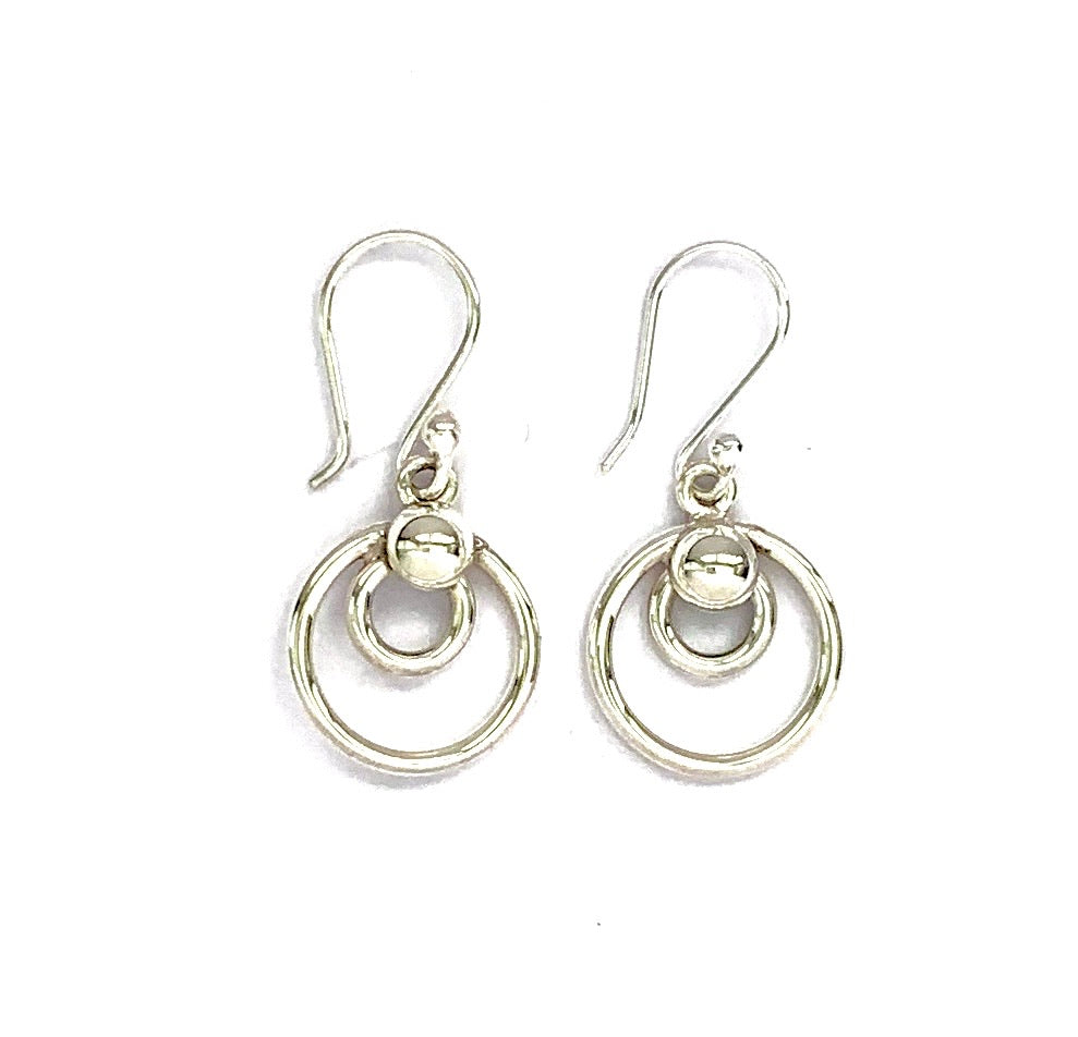 Silver Drop Earrings - PPA413