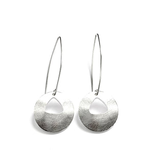 Silver Drop Earrings - OKA6089