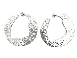 Silver Hoop Earrings - OA569