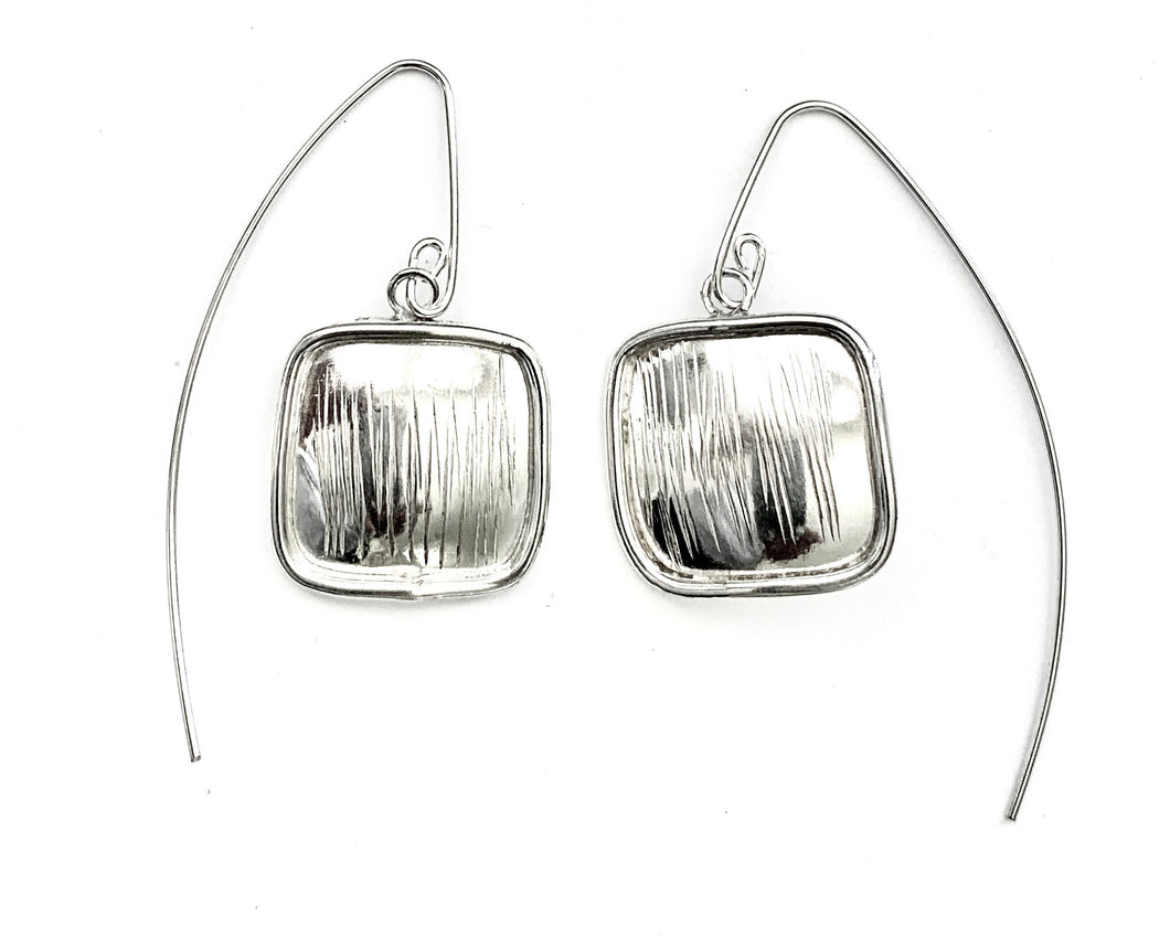 Silver Drop Earrings - AH873