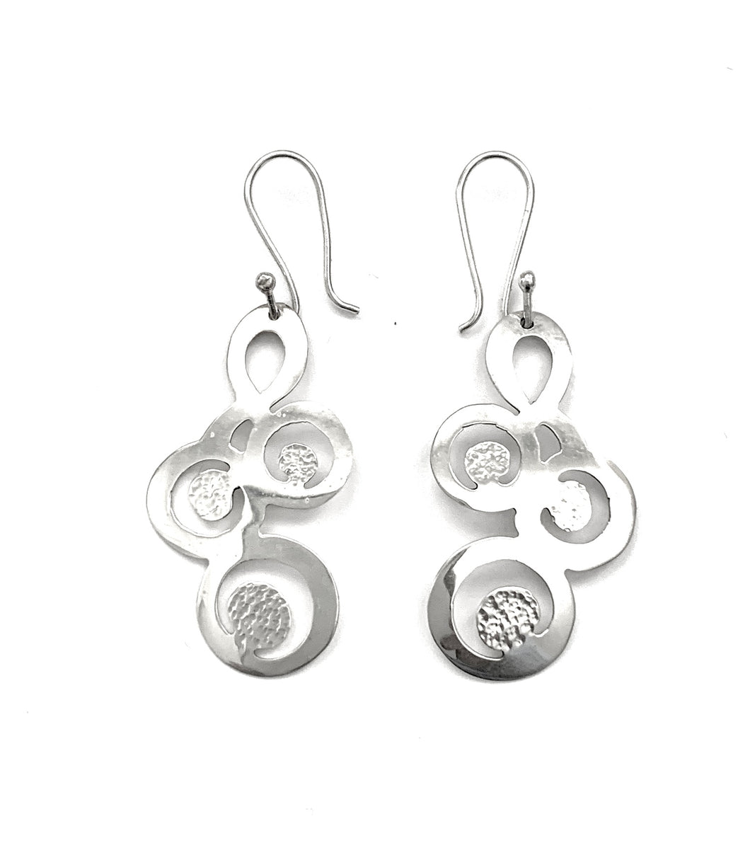 Silver Drop Earrings - A7035