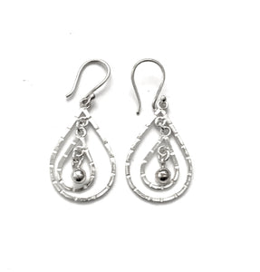 Silver Drop Earrings - PPA68