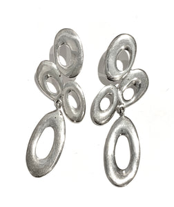 Silver Drop Earrings - A8015