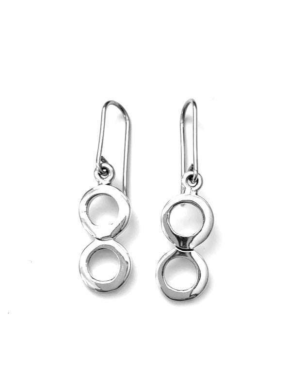 Silver Drop Earrings - A3169