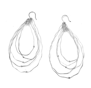 Silver Drop Earrings - OKA6050