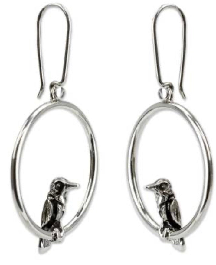 Silver Hoop Earrings - A9124