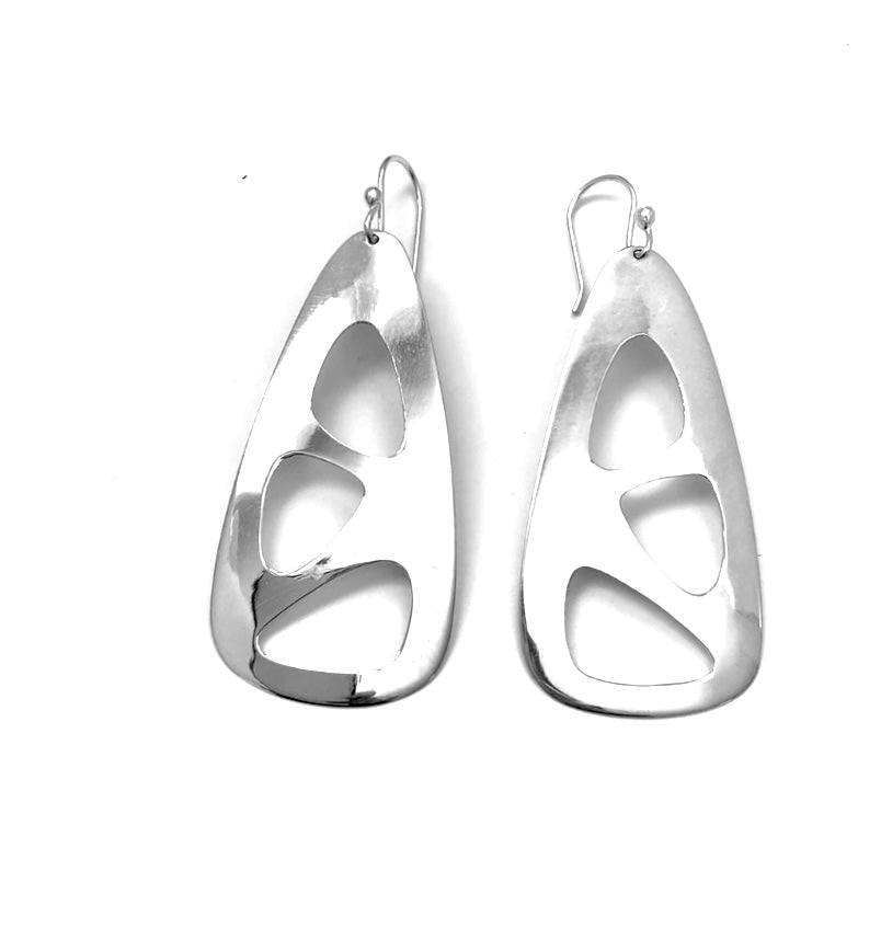 Silver Drop Earrings - WA305