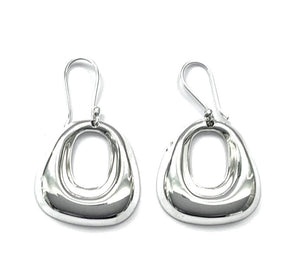 Silver Drop Earrings - PPA192Hook