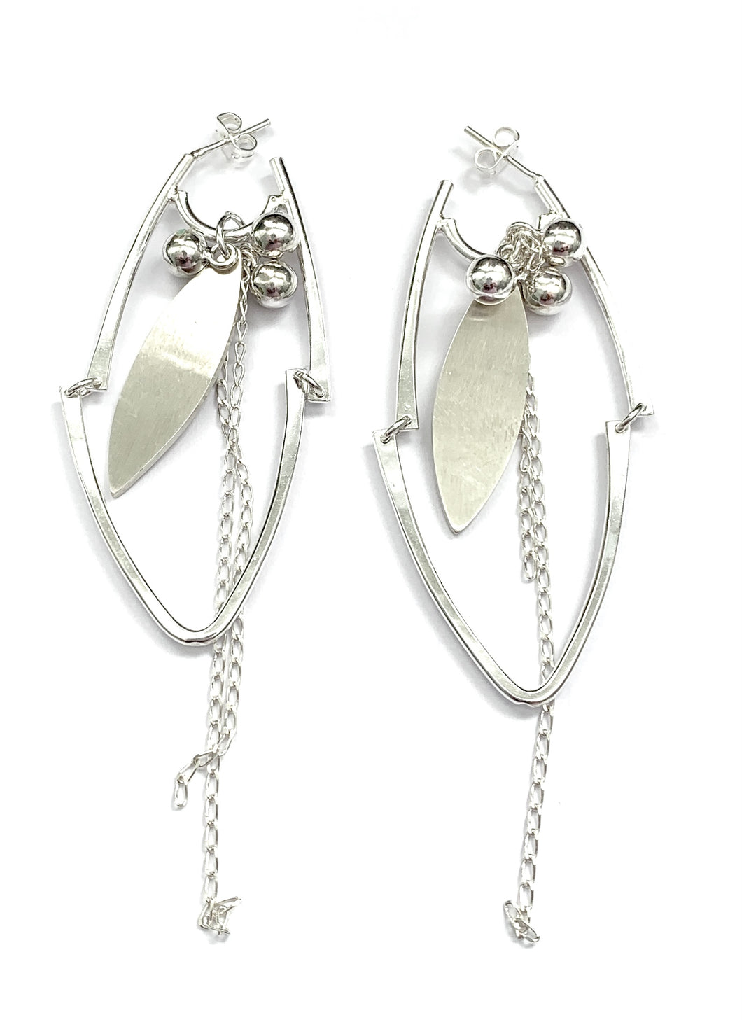Silver Hoop Earrings - OKA6023