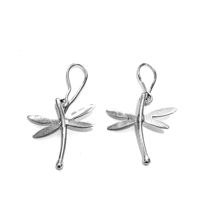 Silver Drop Earrings - HUA757