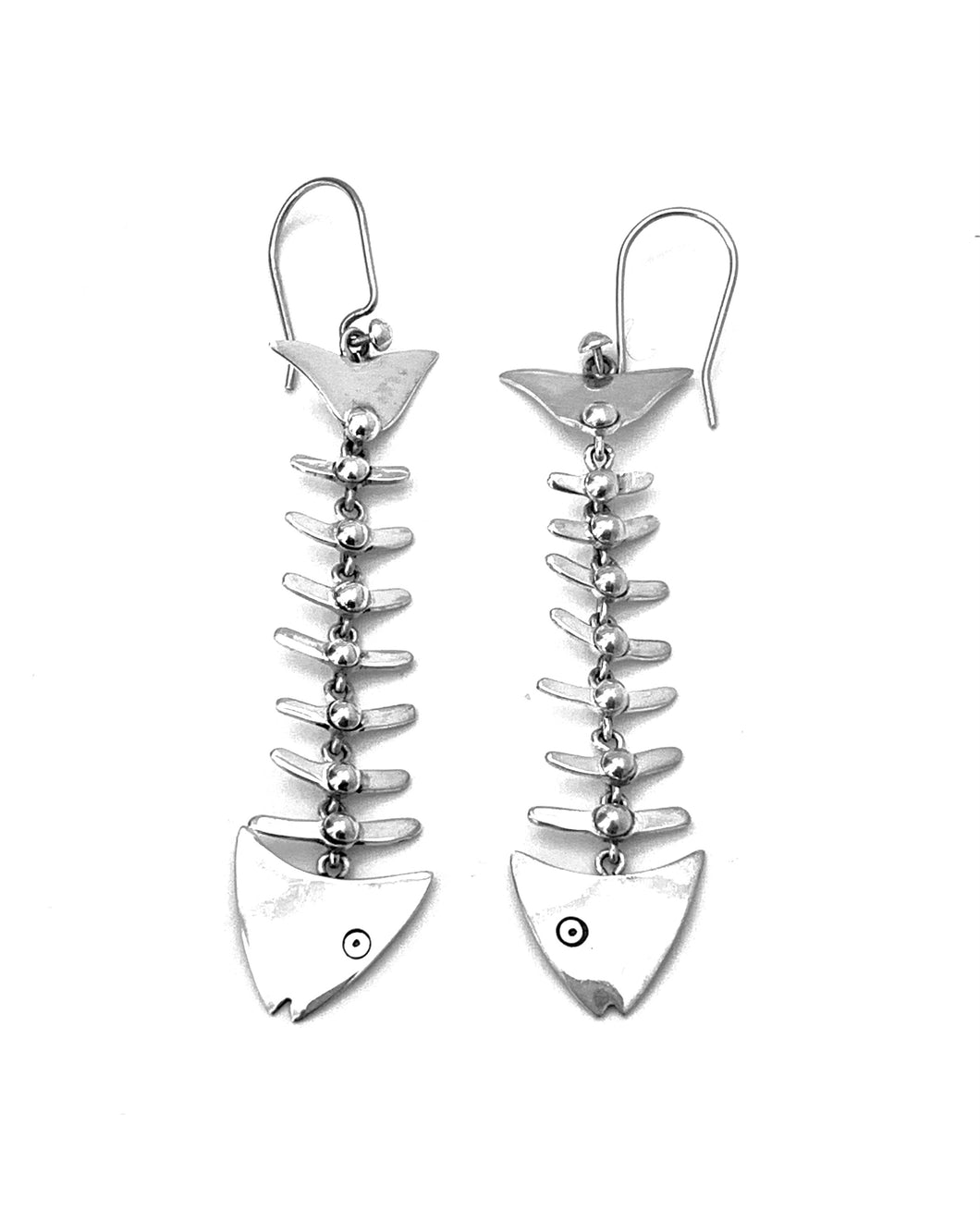 Silver Drop Earrings - A474