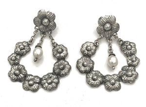 Silver Drop Earrings - A6253