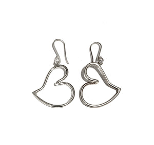 Silver Drop Earrings - A397